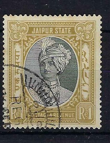 Image of Indian Feudatory States ~ Jaipur SG 56 FU British Commonwealth Stamp